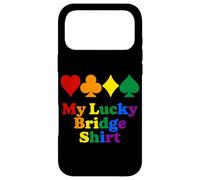Custodia per iPhone 17 Pro Max Camicia My Lucky Bridge Rainbow Card Suits