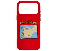 Custodia per iPhone 17 Pro Max Camino Portugues 2026 Santiago de Compostela Pilgrim Visualizza mappa