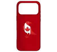 Custodia per iPhone 17 Pro Max Canada Corvo Corvo Silhouette Canadian Pride Bird Lover