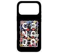 Custodia per iPhone 17 Pro Max Canada Word Art Tipografia Boho Flower Design - Canadese