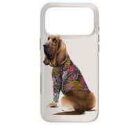 Custodia per iPhone 17 Pro Max Cane Bloodhound con tatuaggio drago giapponese Irezumi