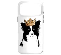 Custodia per iPhone 17 Pro Max Cane Border collie che indossa una corona