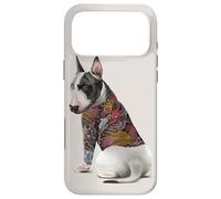 Custodia per iPhone 17 Pro Max Cane Bull Terrier con tatuaggio drago giapponese Irezumi