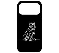 Custodia per iPhone 17 Pro Max Cane Corso Arte Lineare Ritratto Molosso
