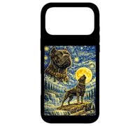 Custodia per iPhone 17 Pro Max Cane Corso Notte Stellata Van Gogh Simpatico Cane Ululante