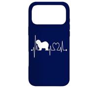 Custodia per iPhone 17 Pro Max Cane da pastore catalano My Heartbeat ECG Funny Dogs My Cardio