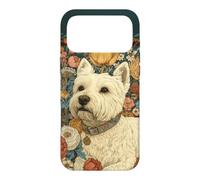 Custodia per iPhone 17 Pro Max Cane Westie vintage stile Morris Botanicall