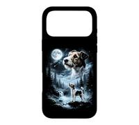 Custodia per iPhone 17 Pro Max Capelli di filo Fox Terrier Howling to the Moon Retro 90's Dog