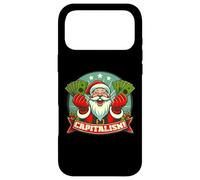 Custodia per iPhone 17 Pro Max CAPITALISMO! Funny Greedy Santa Claus Consumer Christmas Meme