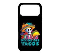 Custodia per iPhone 17 Pro Max Cappello a forma di scheletro Dia De Los Tacos Dia De Los Muertos