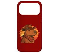 Custodia per iPhone 17 Pro Max Capybara cowboy zen e deserto selvaggio