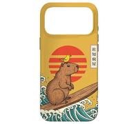 Custodia per iPhone 17 Pro Max Capybara Surf Giapponese Grande Onda Kanagawa Ukiyo-e