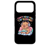 Custodia per iPhone 17 Pro Max Capybaras Rodents Gaming Can't Hear You I'm Gaming Capybara