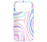 Custodia per iPhone 17 Pro Max Carino Boho Arte Astratta Turbinii Pastello Estetico Minimalista