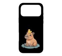 Custodia per iPhone 17 Pro Max Carino Capibara e Anatra Best Friends Amante degli Animali