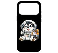 Custodia per iPhone 17 Pro Max Carino cartone animato Husky Spazio ed Explorer Astronauta Cane