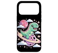 Custodia per iPhone 17 Pro Max Carino Chibi Dinosauro Su Una Cometa Kawaii Goth