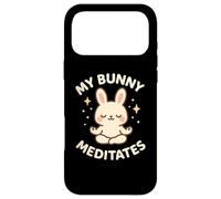 Custodia per iPhone 17 Pro Max Carino coniglietto a tema "My Bunny Meditates"