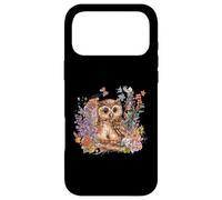 Custodia per iPhone 17 Pro Max Carino Cottagecore Gufo Floreale Estetica Ragazze Donne Grafica
