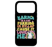Custodia per iPhone 17 Pro Max Carino Karma è un gatto furring nel mio giro perché mi ama