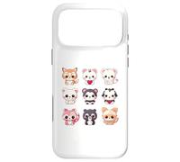 Custodia per iPhone 17 Pro Max Carino Kawaii Animali Set Chibi Anime Multiplo Amante degli Animali