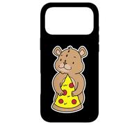Custodia per iPhone 17 Pro Max Carino Orso Cucciolo Abbracciare Pizza Slice