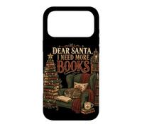 Custodia per iPhone 17 Pro Max Caro Babbo Natale ho bisogno di più libri Lettore di Natale Amante dei libri