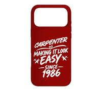 Custodia per iPhone 17 Pro Max Carpenter 40° anniversario di compleanno, perfetto falegname