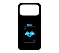 Custodia per iPhone 17 Pro Max Carta d'amore perso di colore blu Grafica blu