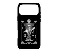 Custodia per iPhone 17 Pro Max Carta dei Tarocchi Il Lettore Scheletro Astrologia Libro