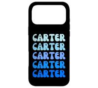 Custodia per iPhone 17 Pro Max Carter Retro Name Stack Design