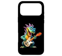 Custodia per iPhone 17 Pro Max Cartoon Dragon Rock Star Chitarra Elettrica Player Design
