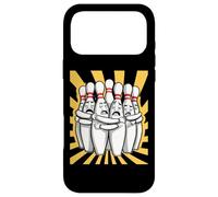 Custodia per iPhone 17 Pro Max Cartoon Scared Bowling Pins - Funny Sport Bowler Tee