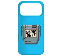 Custodia per iPhone 17 Pro Max Cartuccia di gioco retrò Blow On It 80s 90s Art