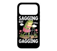 Custodia per iPhone 17 Pro Max Cascante ma ancora bavaglio rana meme umorismo rabbia scherzo per adulti
