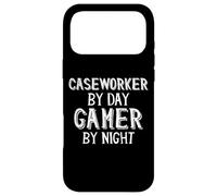 Custodia per iPhone 17 Pro Max Caseworker By Day Gamer By Night Servizi sociali Case Worker