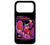 Custodia per iPhone 17 Pro Max Cat Dimension Sci Fi Retro Vintage Funny Adult Humor