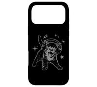Custodia per iPhone 17 Pro Max Cat Headphones Stars Silly 90s Grunge Y2K Vintage Graphic