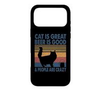Custodia per iPhone 17 Pro Max Cat Is Great Beer Is Good & People Are Crazy Persian Cat