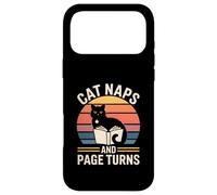 Custodia per iPhone 17 Pro Max Cat Naps And Page Turns Amante dei libri