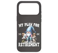 Custodia per iPhone 17 Pro Max Cat Retirement Gnome Grandpa For Retired Mom And Cat Dad