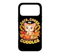 Custodia per iPhone 17 Pro Max Cats, Carbs, & Cuddles Thanksgiving Dinner Kitten