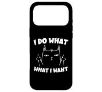 Custodia per iPhone 17 Pro Max Cattivo gatto Faccio quello che voglio