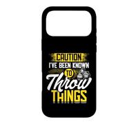 Custodia per iPhone 17 Pro Max Caution I've Been Known To Throw Things