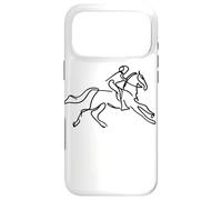 Custodia per iPhone 17 Pro Max Cavaliere a cavallo Abbozzo di proprietario di cavallo