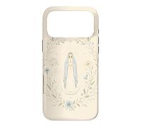 Custodia per iPhone 17 Pro Max Celeste Mariana Floreale Preghiera Fede Notte Cielo Aura