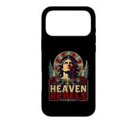 Custodia per iPhone 17 Pro Max Celeste Ribelli Angelo Guerriero Cristiano Arcangelo Ali Croce