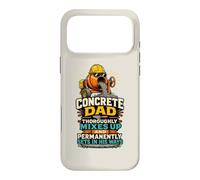 Custodia per iPhone 17 Pro Max Cement Mason Concrete Dad Humor