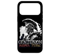 Custodia per iPhone 17 Pro Max Centurione Romano in bianco e nero con scritta Roma, 753 a.C