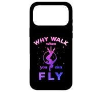 Custodia per iPhone 17 Pro Max Cerchio aereo, perché camminare quando si può volare, regali di yoga aereo